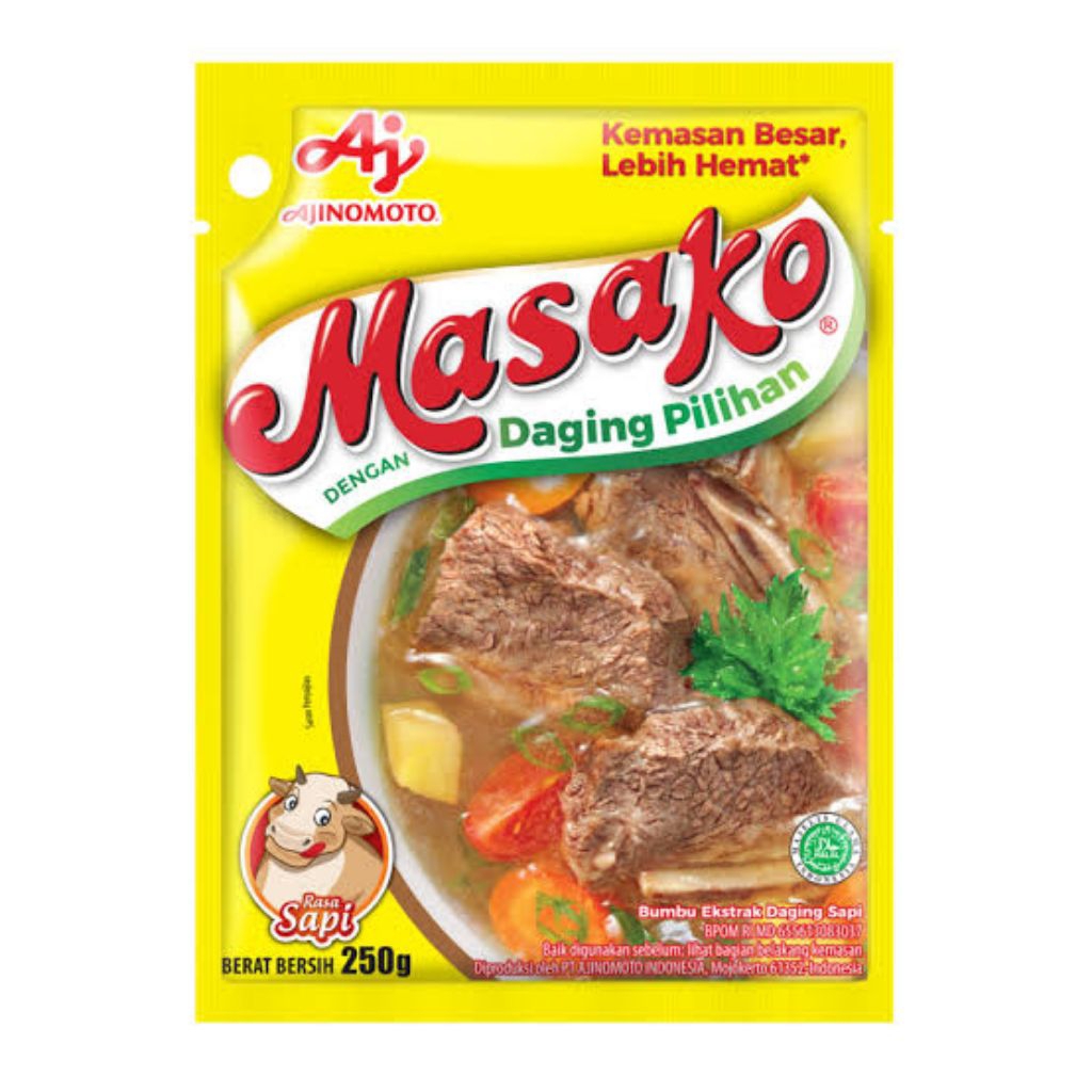 

Masako Bumbu Kaldu Sapi Penyedap 250gram