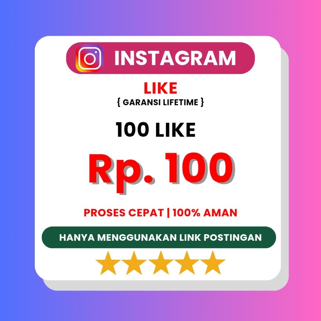 Like Instagram + view proses cepat