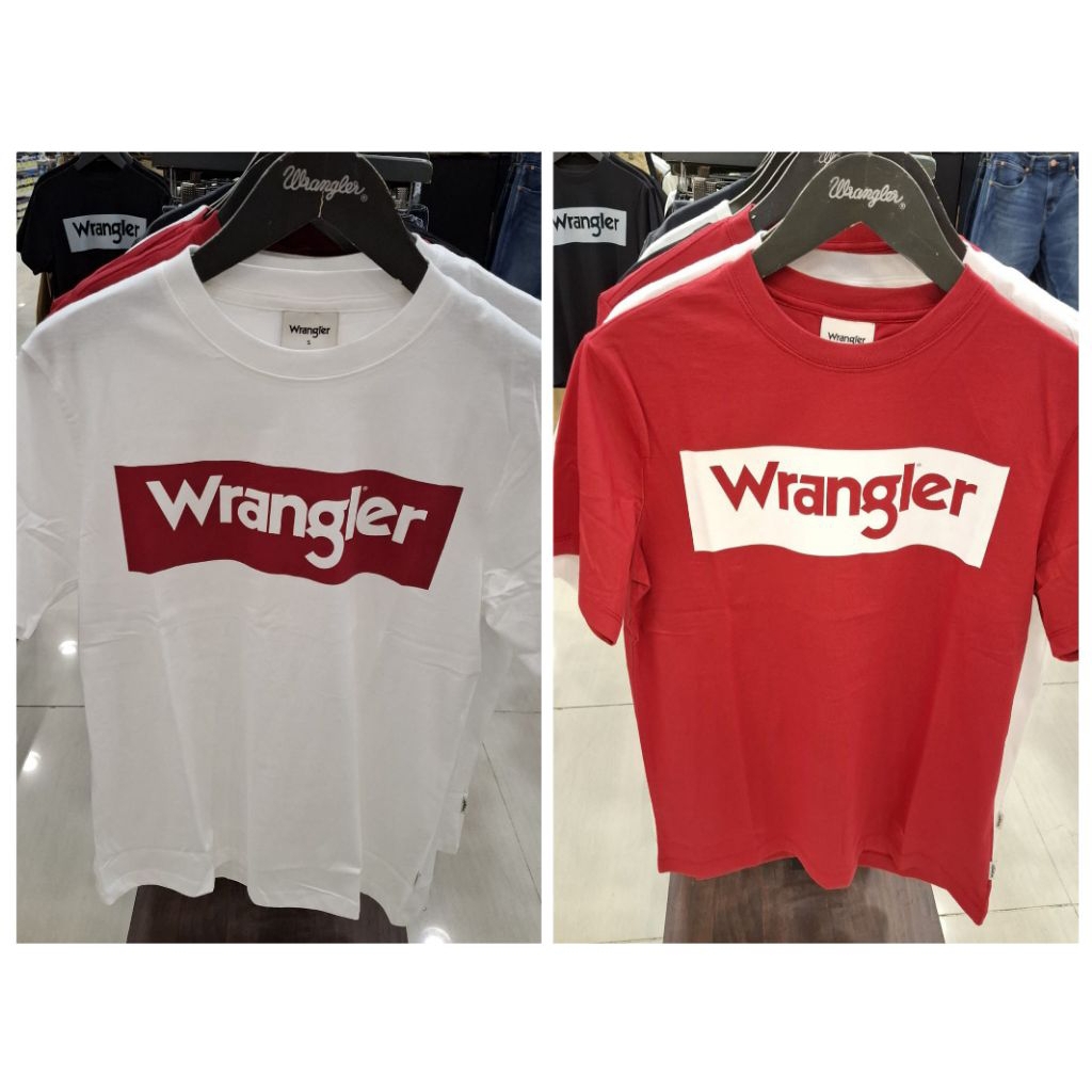 Wrangler Baju Kaos Pria Dewasa Lengan Pendek Original New A2