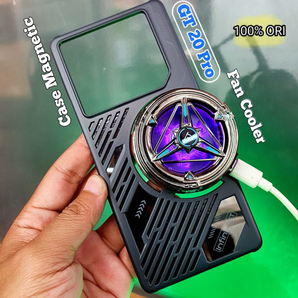 Cooler Gaming infinix GT 20 Pro || Case GT 20pro || Cooler Fan Kipas Pendingin HP Magnetic Universal