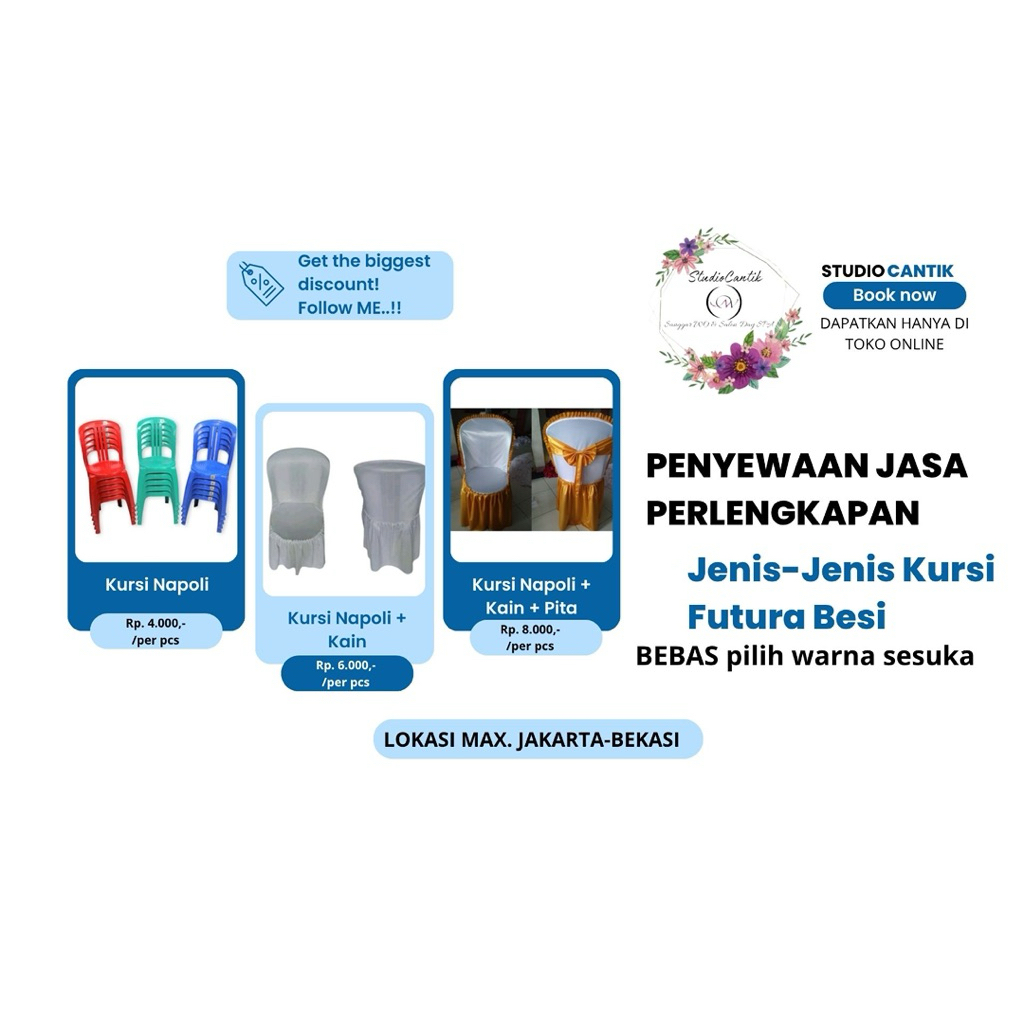Penyewaan Kursi Napoli Plastik