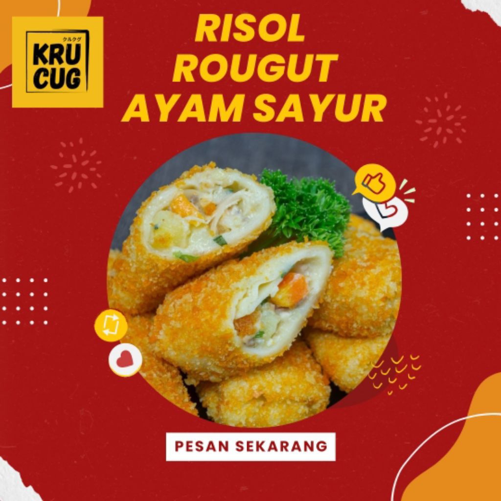 

Risol ragout ayam sayur FROZEN ISI 5 KHUSUS GOJEK/GRAB AREA SBY