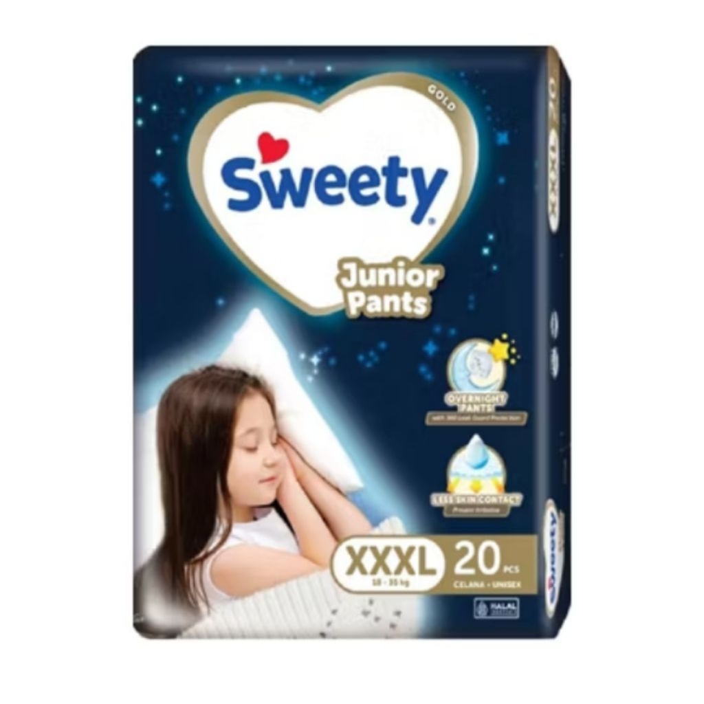 Sweety Gold Junior Pants XXXL 20 / Pempers Anak / Popok Swetty