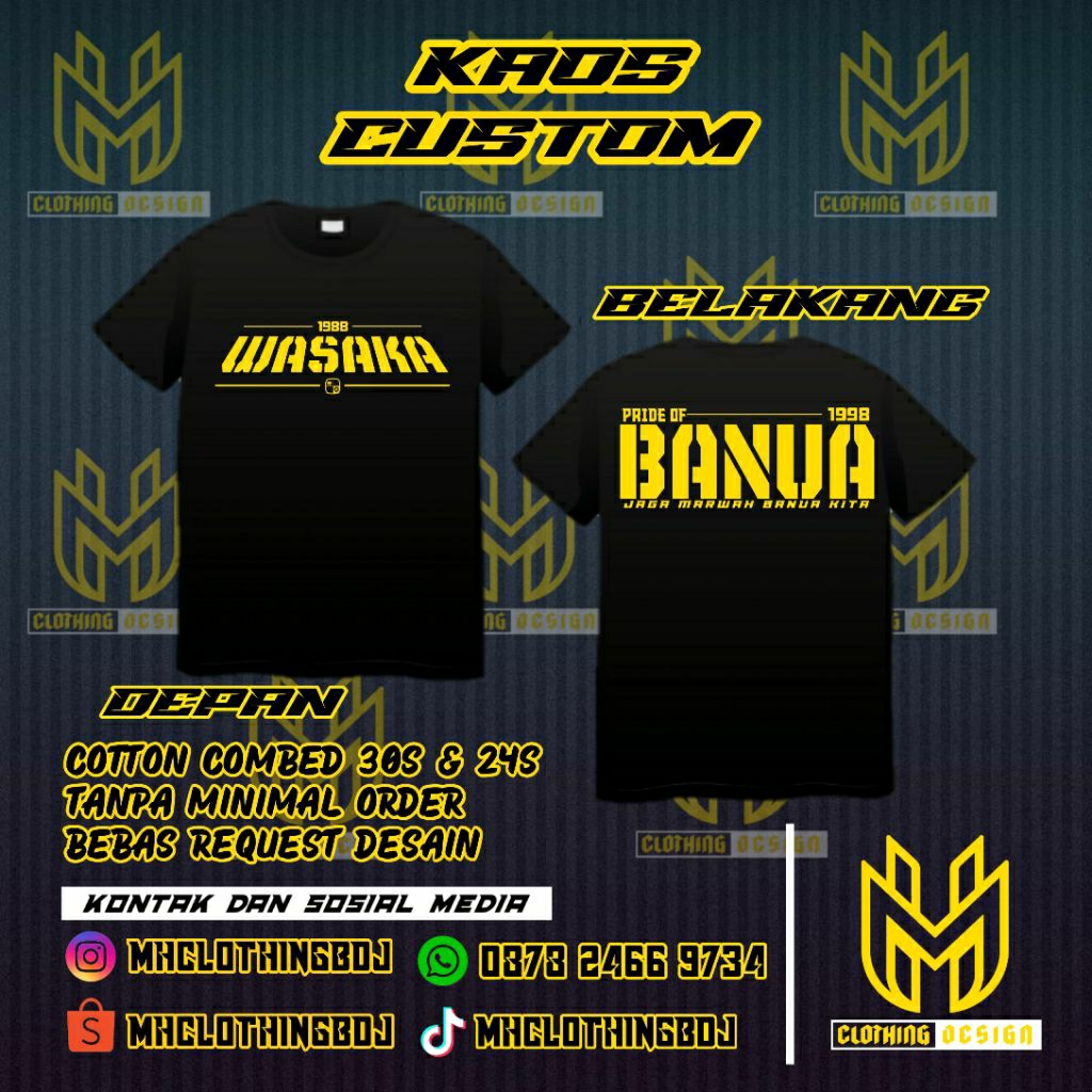 T-SHIRT PRIDE OF BANUA BARITO MANIA BARITO PUTERA FANS