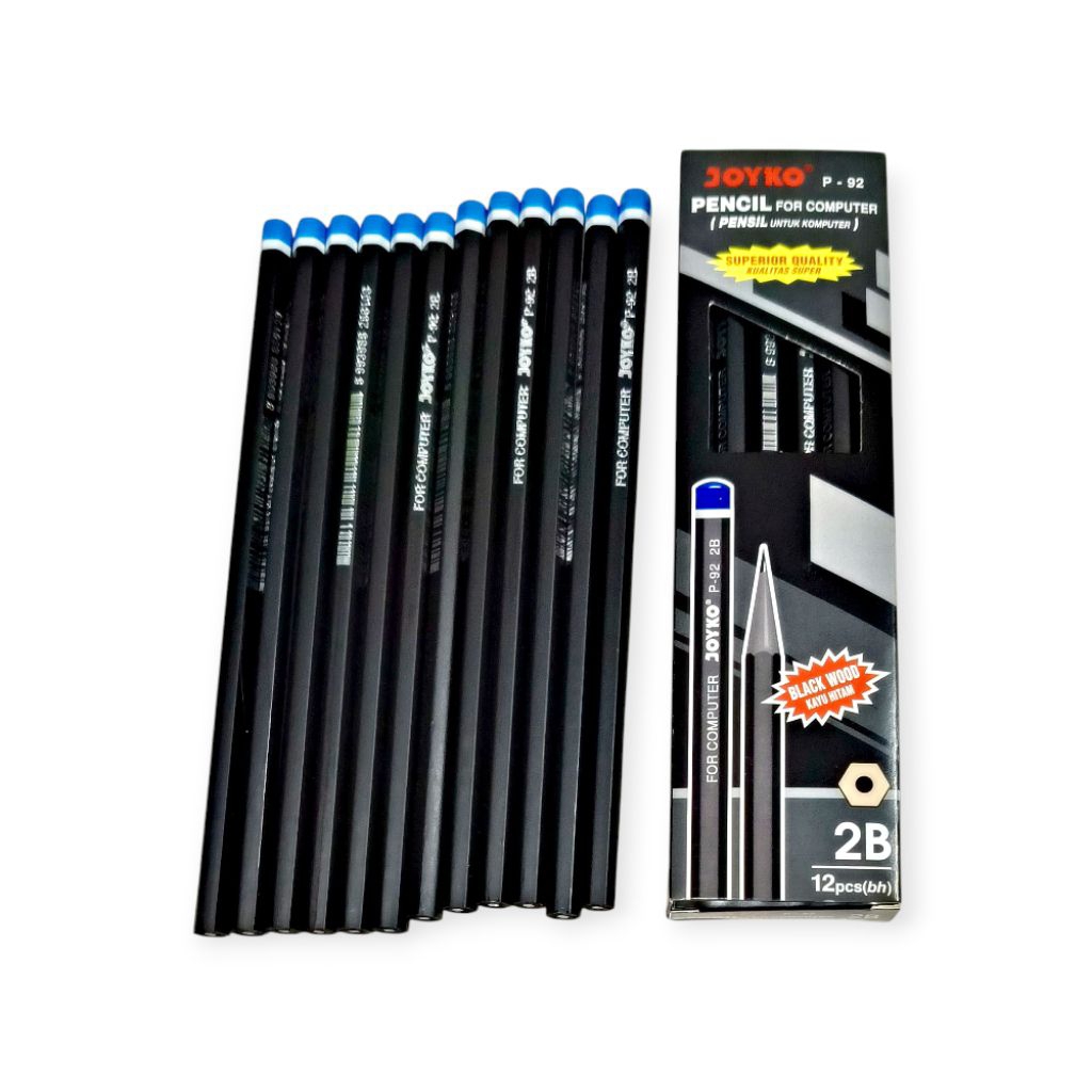 

pensil joyko 2B P-92 1 box isi 12