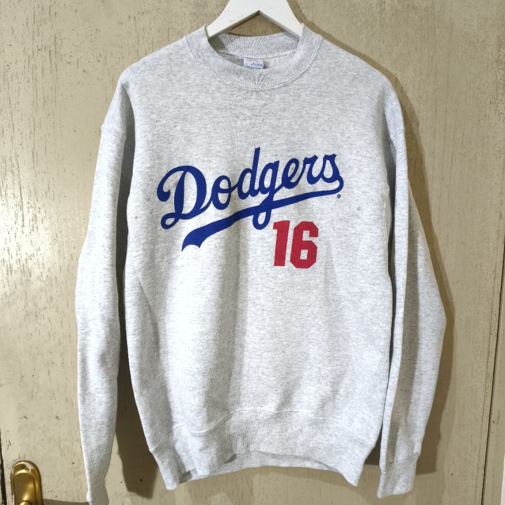 Dodgers 16 Nomo Crewneck Grey