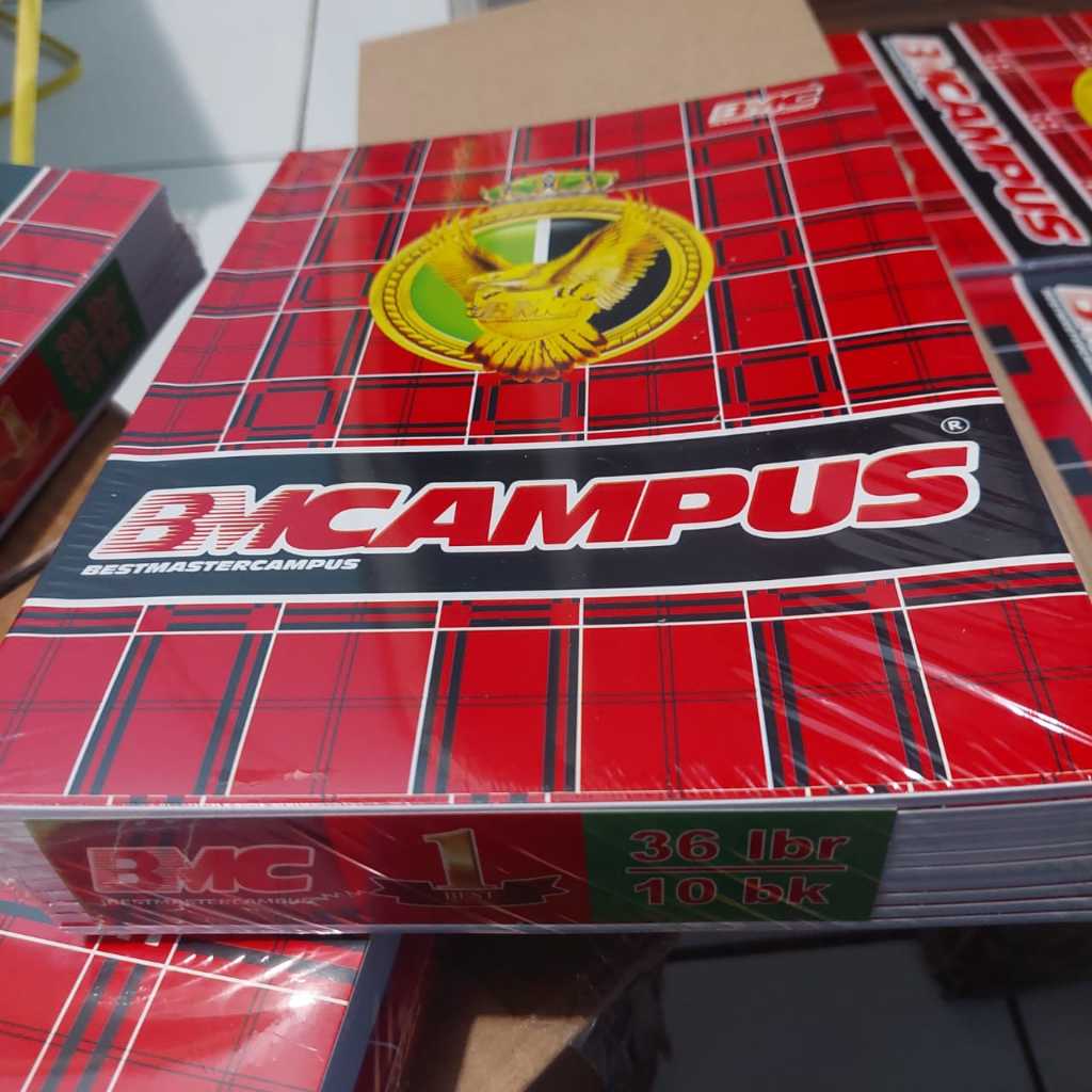 

[Whispers] Buku Tulis Campus 36 Lembar 1 Pack 10 Pcs Untuk Sekolah & Kantor BMC / Sidu / Alfa