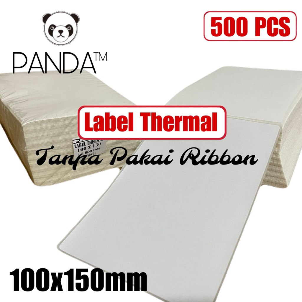 

Label Thermal 100x150 Isi 500pcs model Lipat untuk Resi Pengiriman