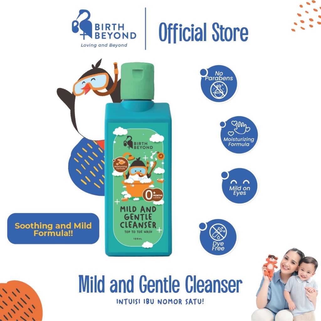 Mild and Gentle Cleanser (Top to Toe Wash) birth beyond - 100ml
