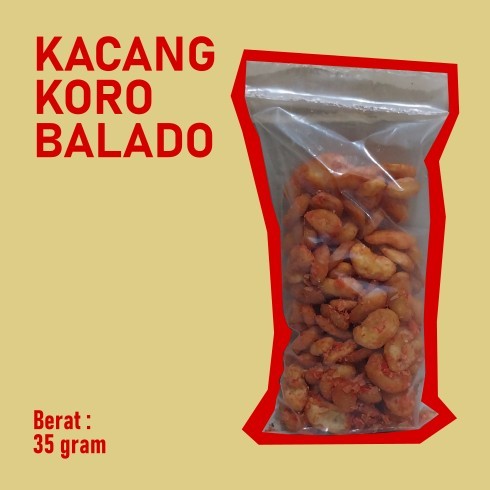 

Kacang Koro Kupas Balado - 35 gram