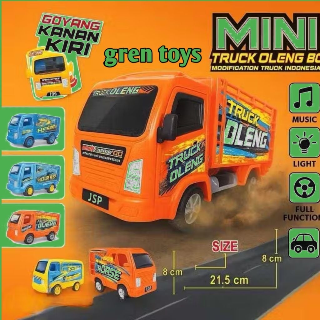 Mainan Truk Oleng Mini Music Dan Lampu  JSP _T01