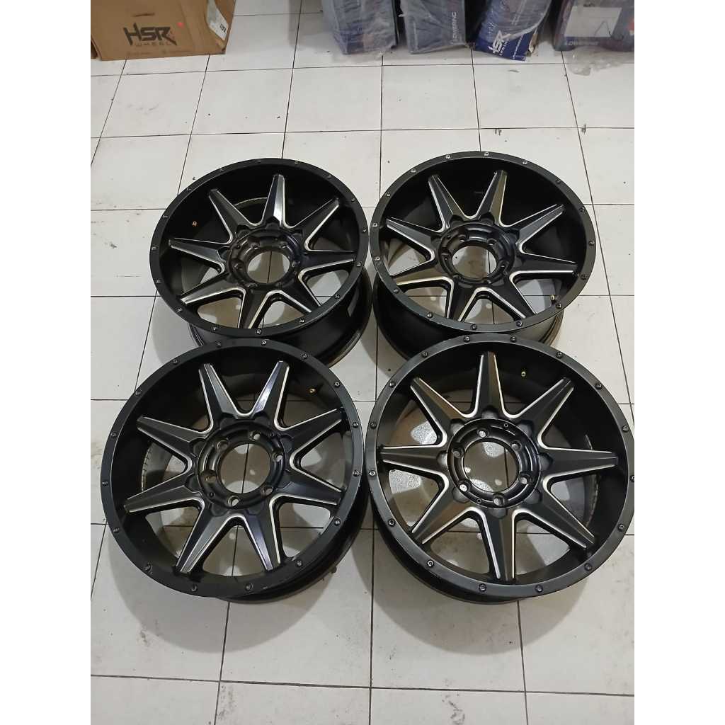 VELG MOBIL RACING DPR RING 18 LEBAR 9 LUBANG BAUT PCD 6X139 ET30 PELEK