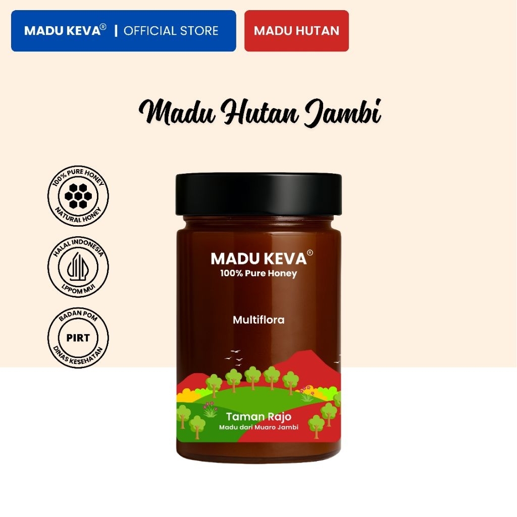 

Madu Keva Hutan Multiflora Asli Taman Rajo Jambi 500gr - Madu Murni