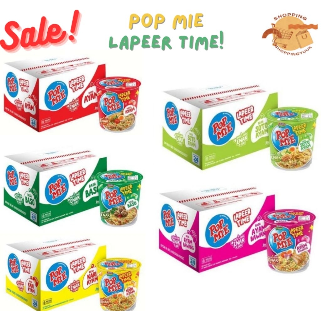 

Pop Mie All Varian Rasa Lapeer Time (75 gram/24 pcs/karton)
