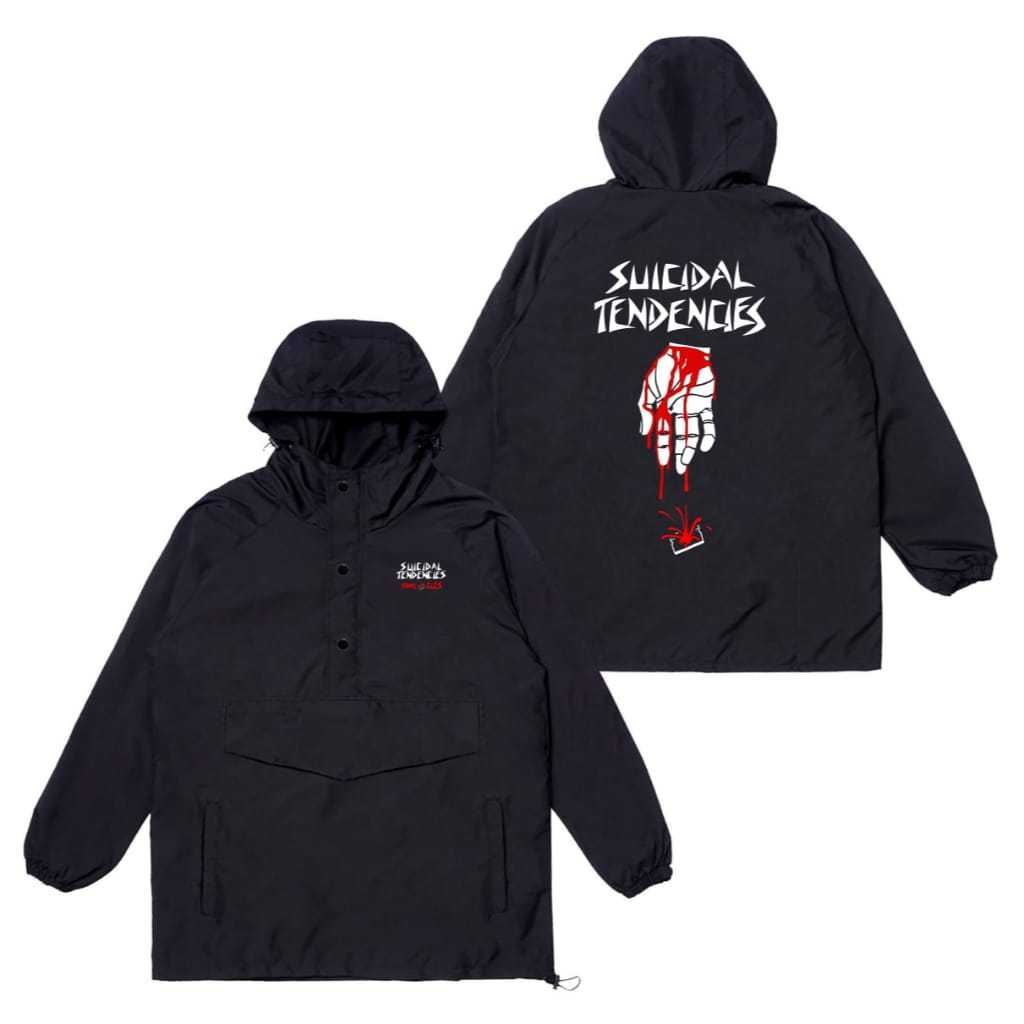 Cougle SUICIDAL TENDENCIES Jaket Parasut Waterproof Tahan Air jaket Unisex Pria Dan Wanita