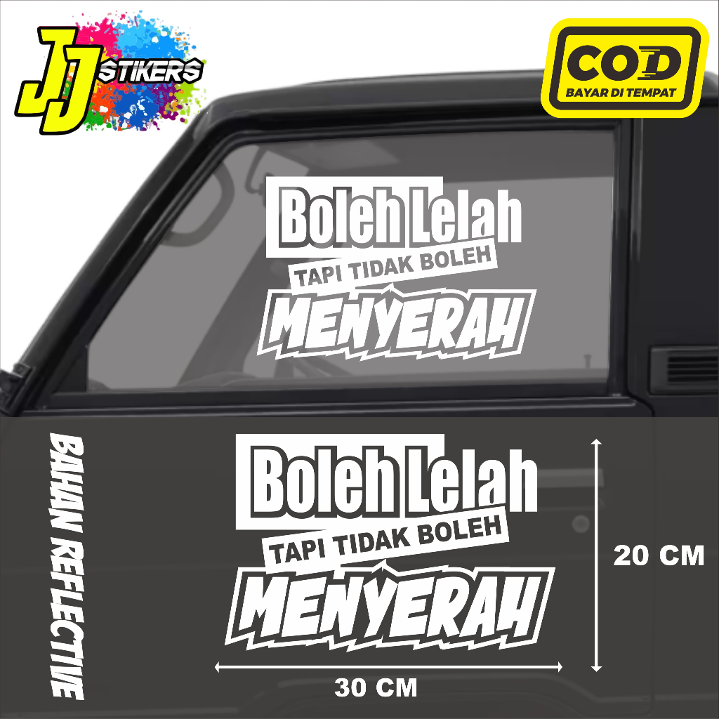 Sticker Cutting Kaca Truk Mobil Canter Pick up L300 Body Depan Samping Belakang