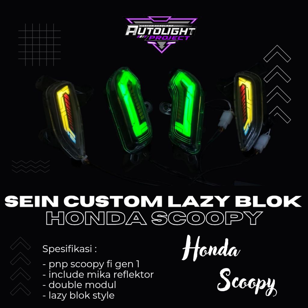 sein assy depan belakang scoopy fi stater kasar custom lazy blok rgb pnp