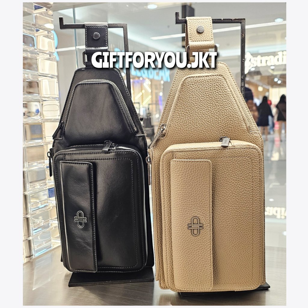 Tas Selempang Pria Pedro Casual Sling Pouch Man Tumbled Waist Bag Original Cowok Laki-Laki