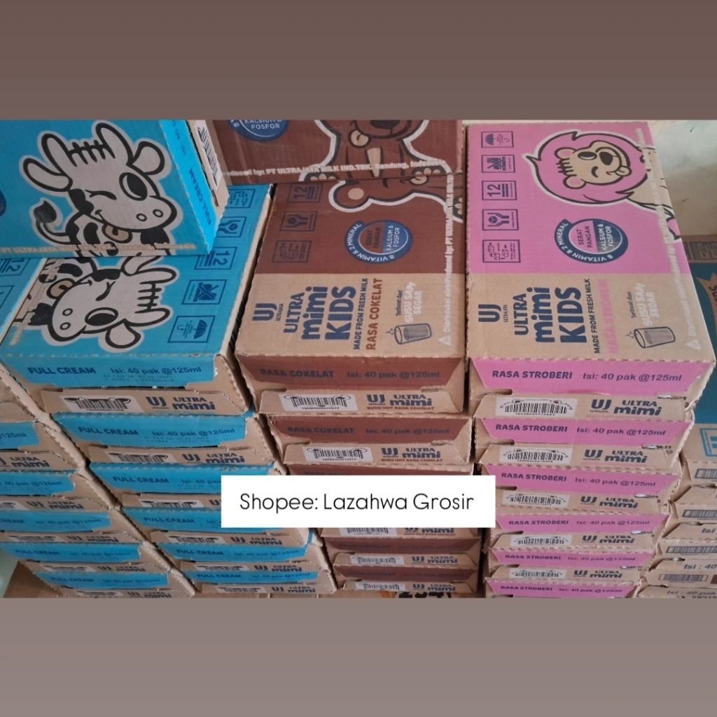 

Susu UHT Ultra Mimi Kids 1 Karton isi 40 Mix Rasa
