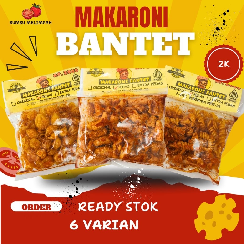 

MAKARONI 2000an ready 6 varian enak gurih kriuk