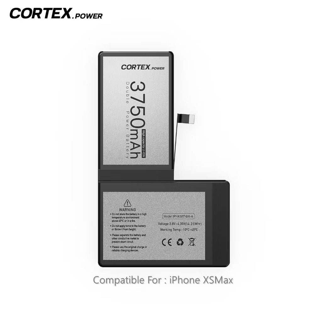 Cortex Power - Baterai iPhone XS MAX Double Power IC High Capacity Batre Batrai Battery Original