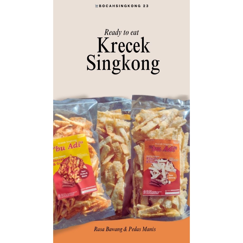 

Krecek Singkong Gurih dan Renyah (Ready to Eat)