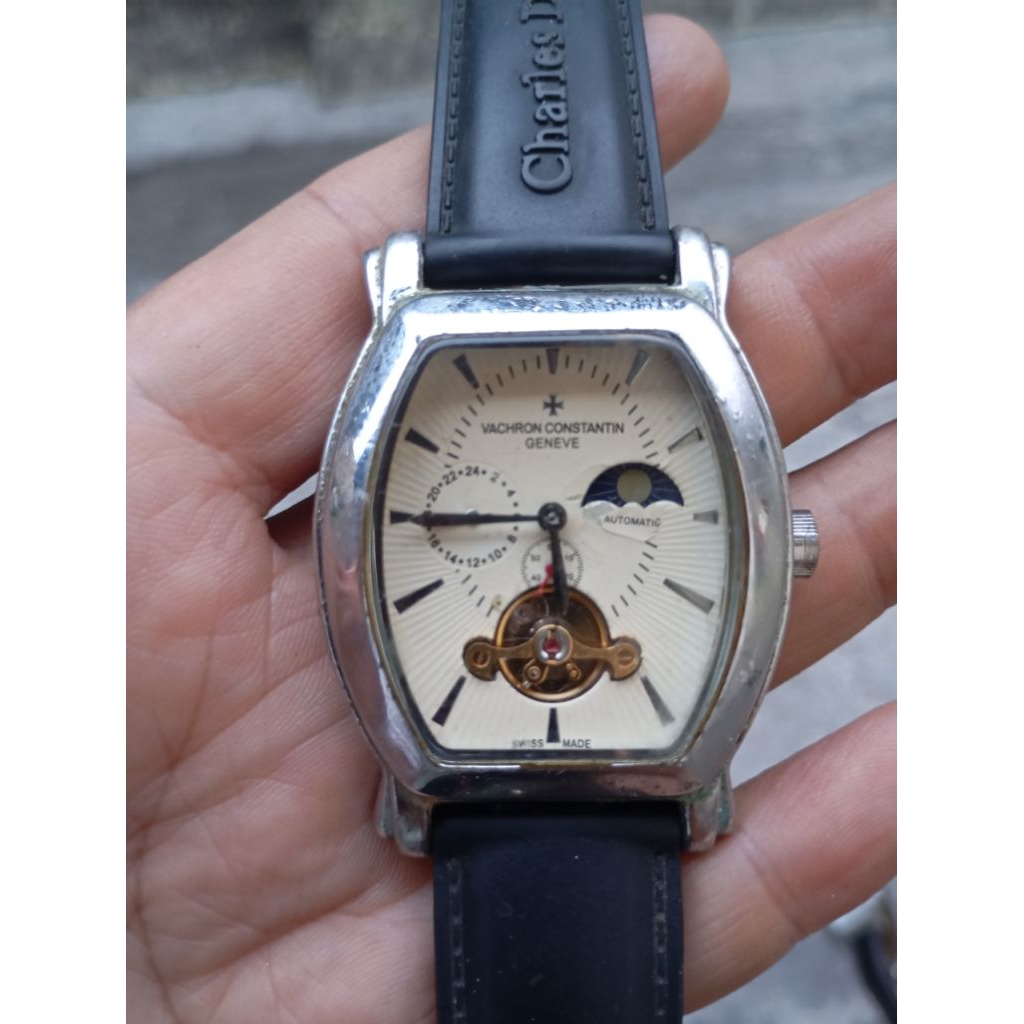 jam tangan vacheron c moonphase automatic second bekas bukan ori