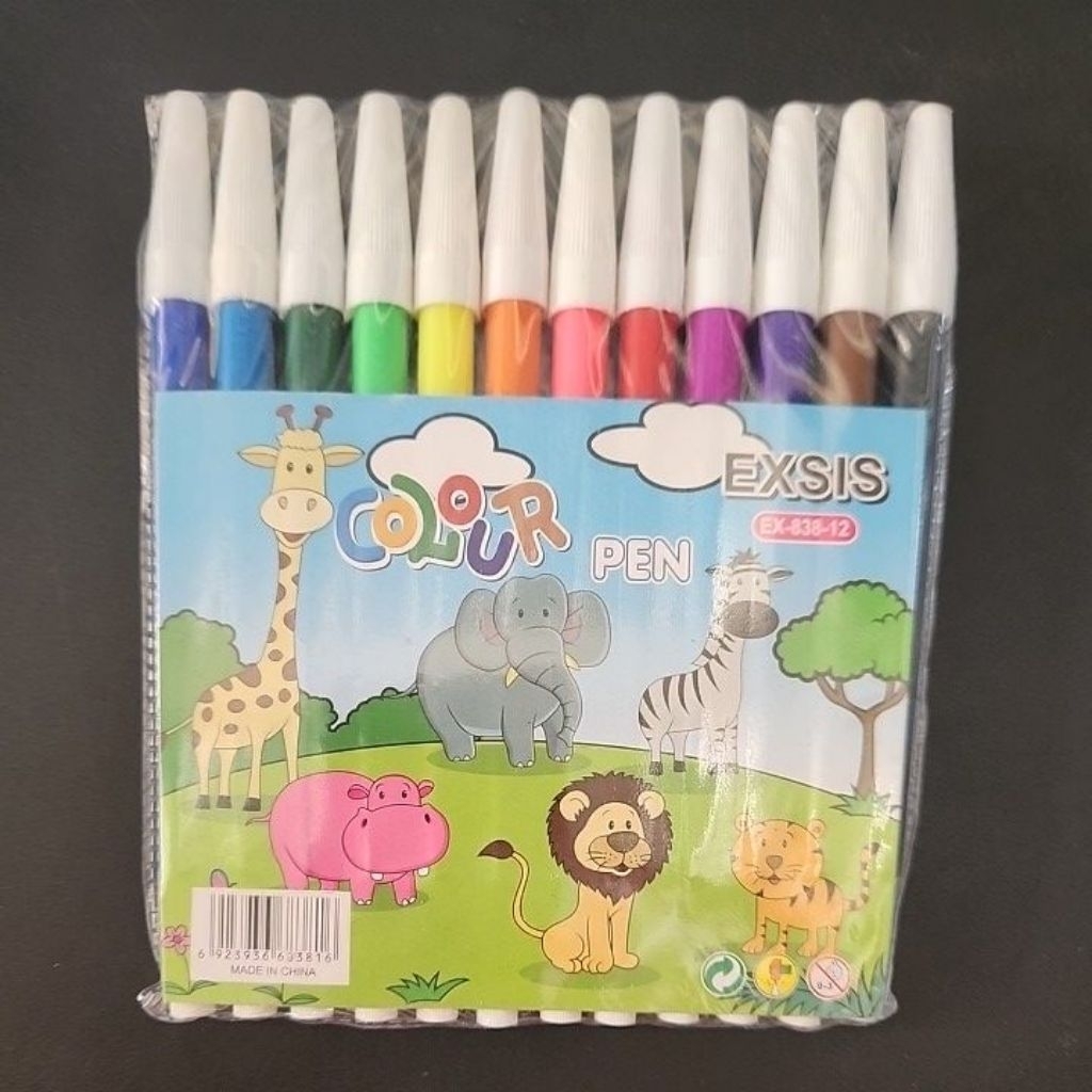 

Spidol 12 Warna Kecil EXSIS