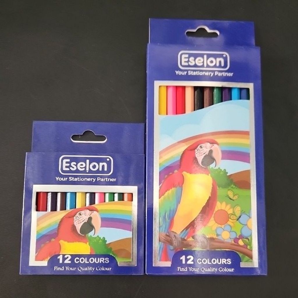 

Pensil 12 warna Panjang Pendek ESELON