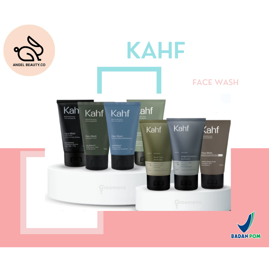 Kahf Men Face Wash 100ml / Kahf Face Wash / Kahf Facial Wash 100 Ml Deep Cleansing Halal