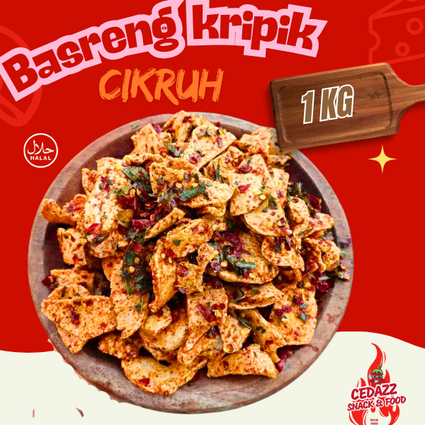 

basreng pedas 1kg/ 1kg bakso goreng cemilan snack pedas daun jeruk