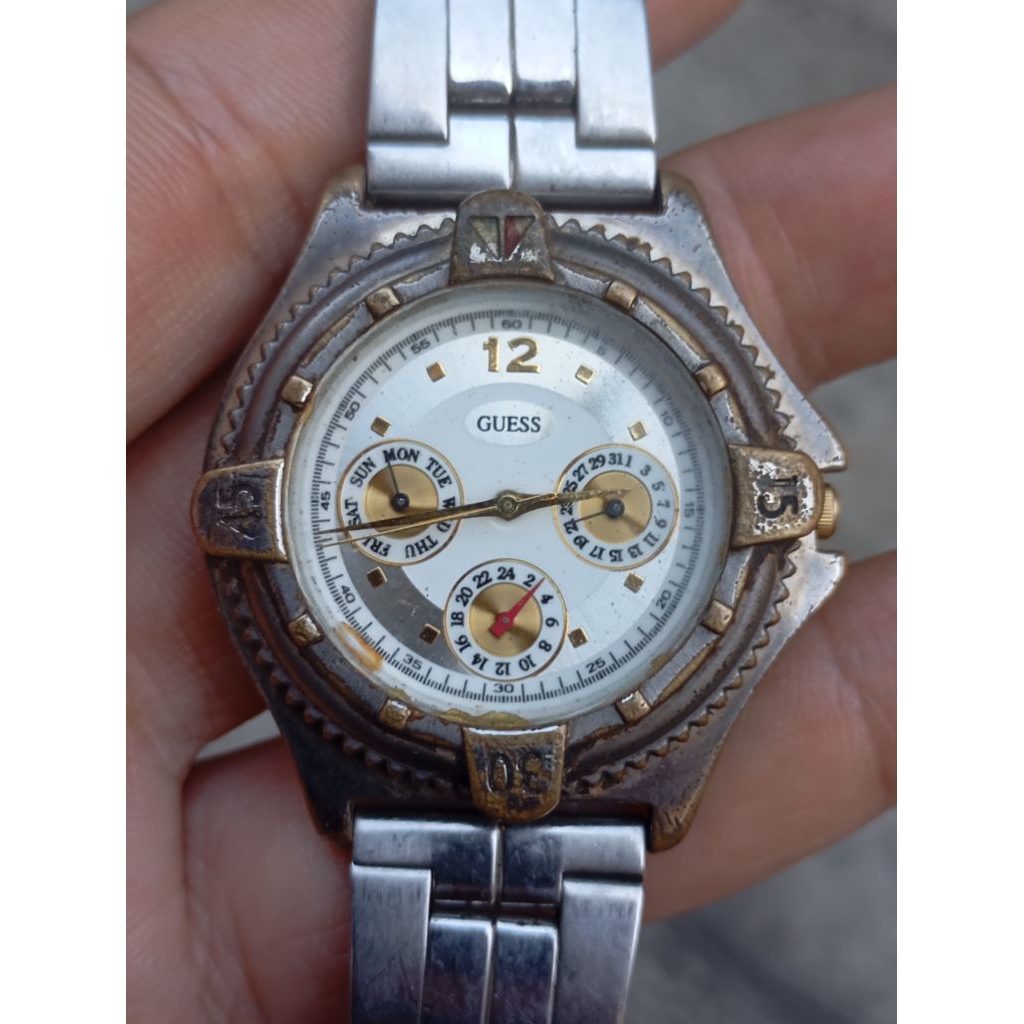 jam tangan guess waterpro multifungsi second bekas original