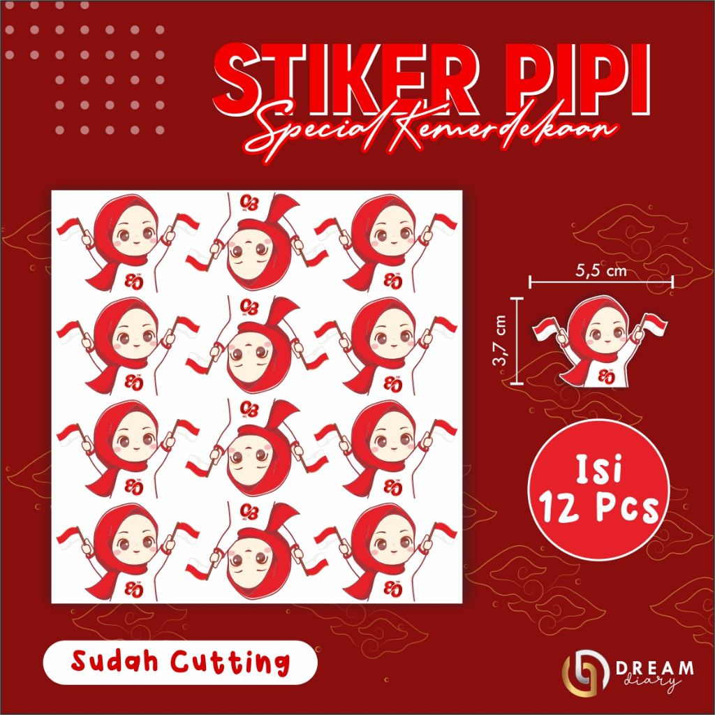 

STIKER PIPI SPESIAL KEMERDEKAAN INDONESIA - STIKER MERAH PUTIH INDEPENDENCE DAY MIX 02