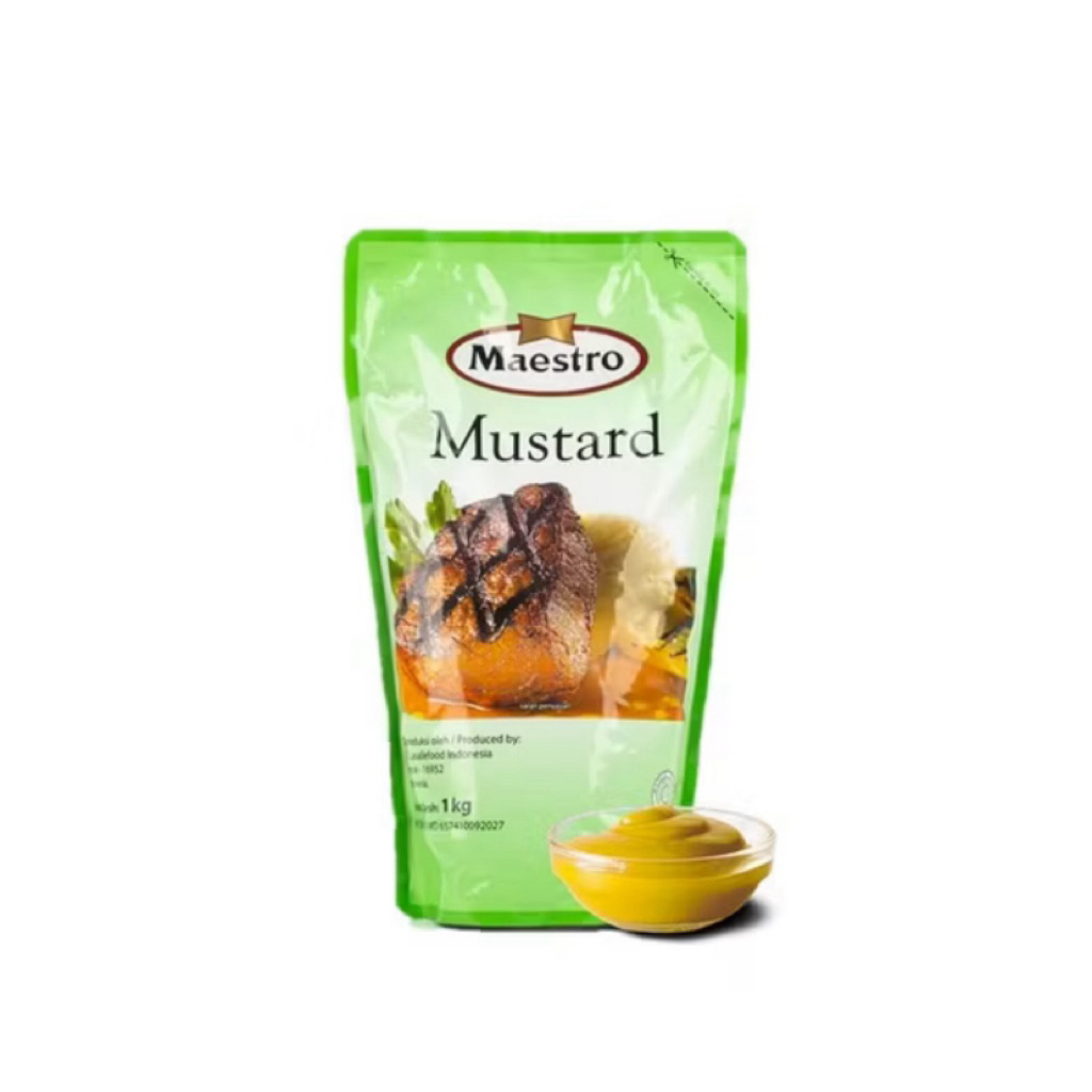 

Maestro Mustard 1kg – Saus Mustard Premium untuk BBQ, Burger, dan Masakan Andalan