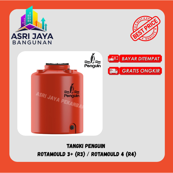 Tangki Air PINGUIN / Tangki Air Penguin / Tandon Air Penguin Tersedia R3 dan R4 Ukuran 550 - 1000 L 