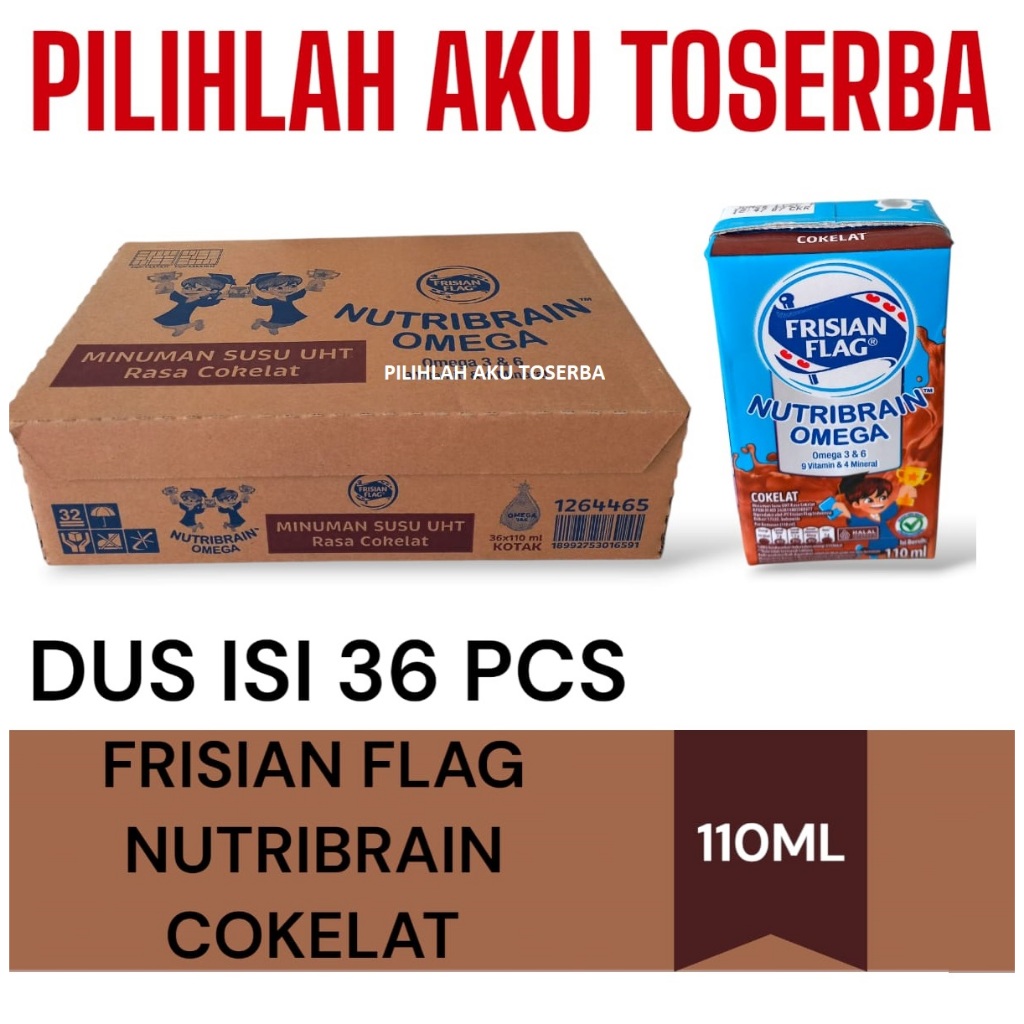 

Susu Frisian Flag NUTRIBRAIN CHOCOLATE 115 ml MENJADI 110 ML - ( HARGA 1 DUS ISI 36 )