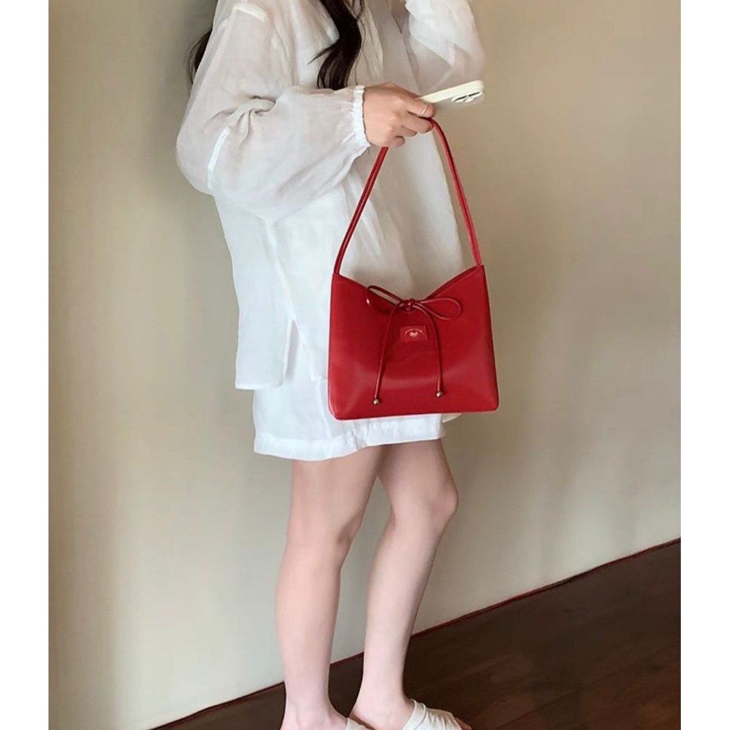 Chio 2nd Red Cherry Bow Bag