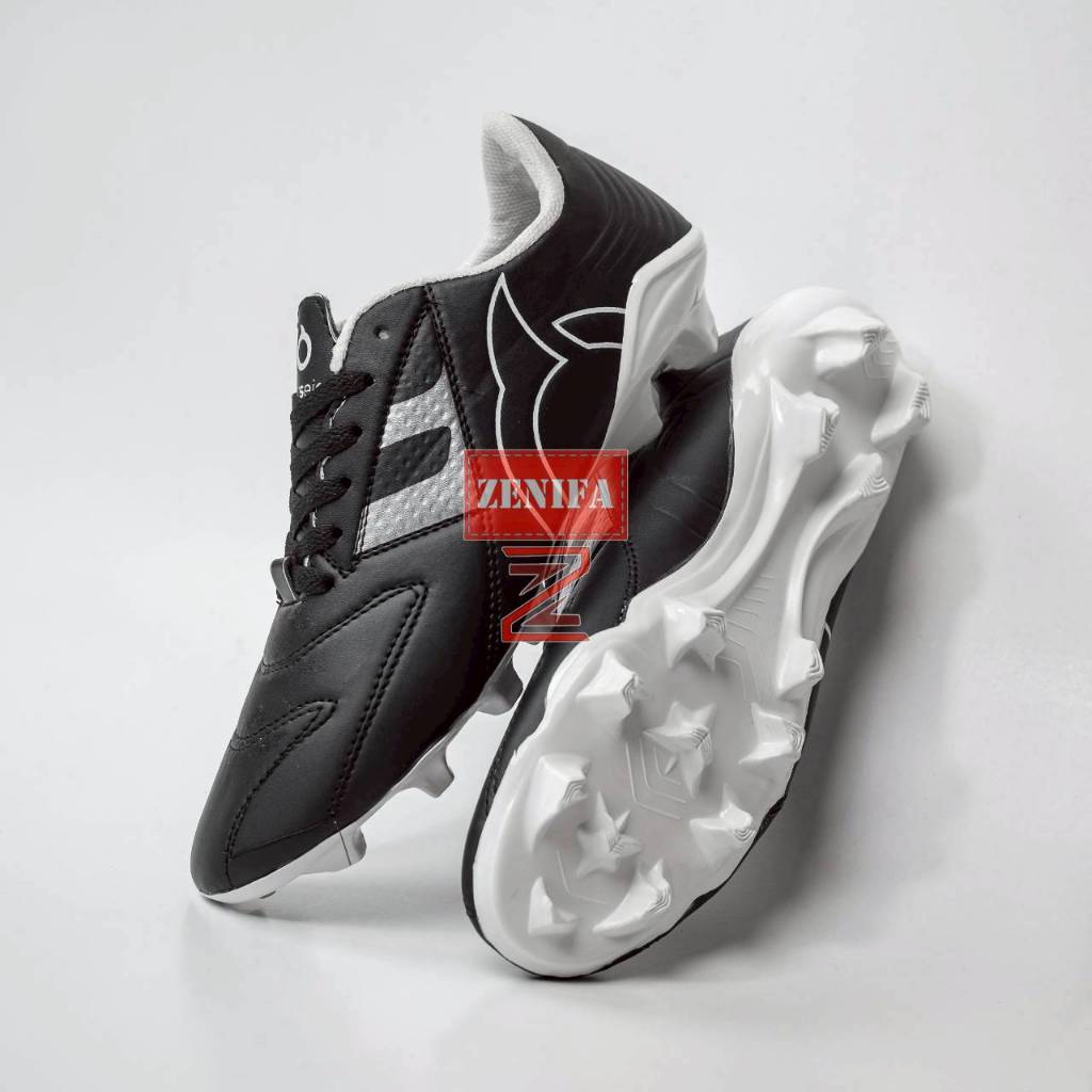 SEPATU BOLA ORTUSEIGHT FORTE AXIOM V2 BLACK/WHITE UPPER FULL JAITAN FULL EMBOS