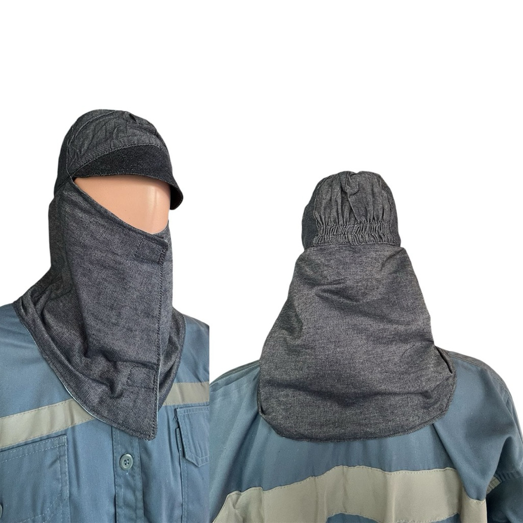 Topi jepang / Topi Safety bahan jeans /Topi welding / welding hood
