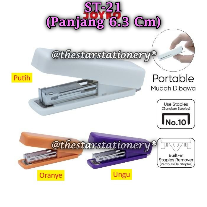 

(1 Biji) GROSIR Stapler JOYKO ST-21 BISA PILIH MOTIF / Stapler Stepler Jepretan Joyko ST-21 (1 Biji)