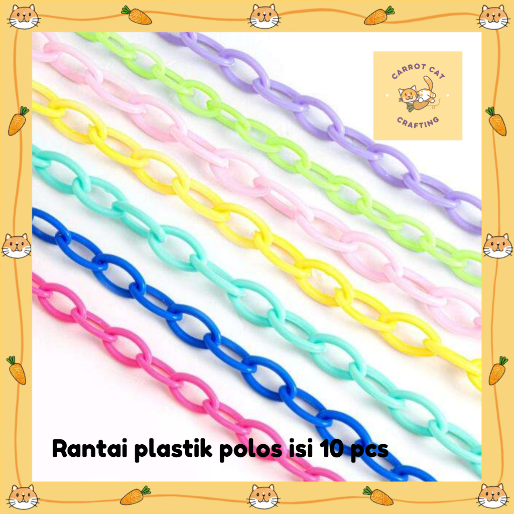 Rantai Plastik Korea ( Bahan Strap Masker )