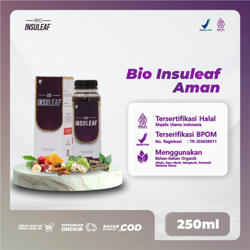 

- Turunkan Gula Darah, Kolesterol & Gejala Kencing Manis