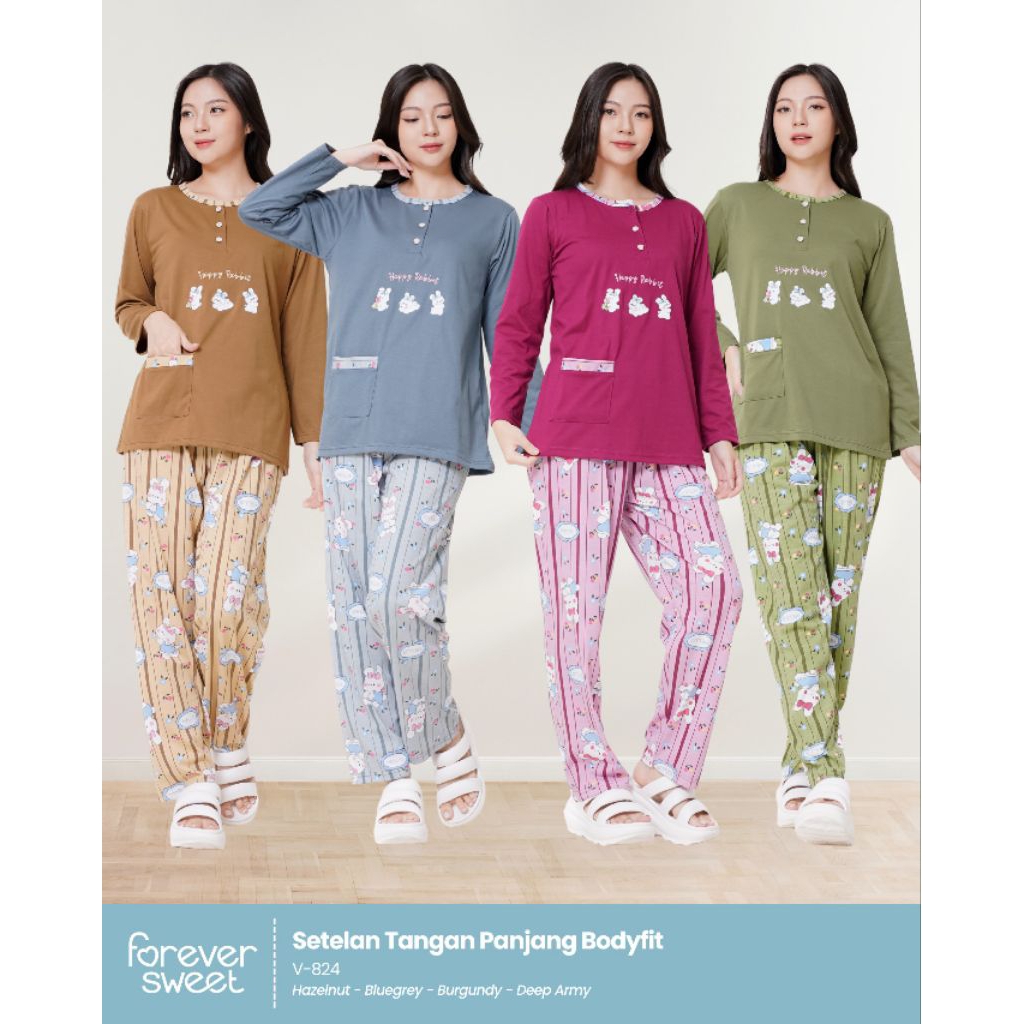 GROSIR Baju Tidur FOREVER Sweet Concept PP Body Fit V 583 - 1, V 824