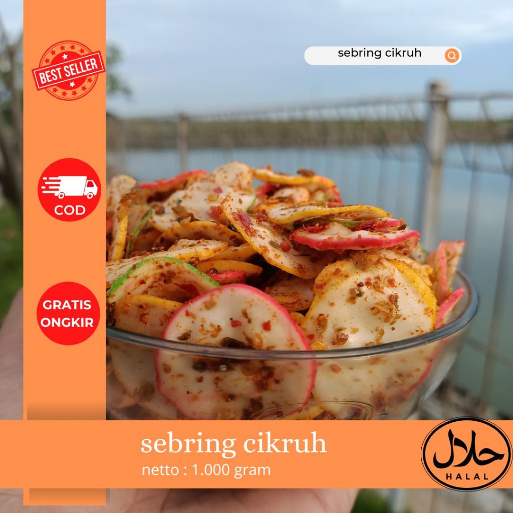 

1 Kg Kerupuk Seblak Kering Pedas Extra Daun Jeruk 1 Kg Sebring Cikruh Pedas