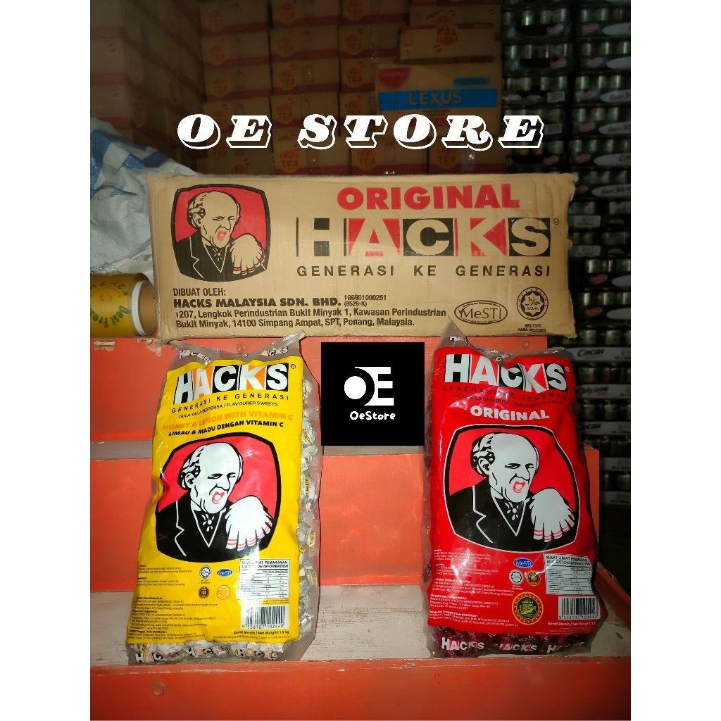 

Permen Hack Pedas/Anggur/Lemon (10Bgks x 1,8Kg)