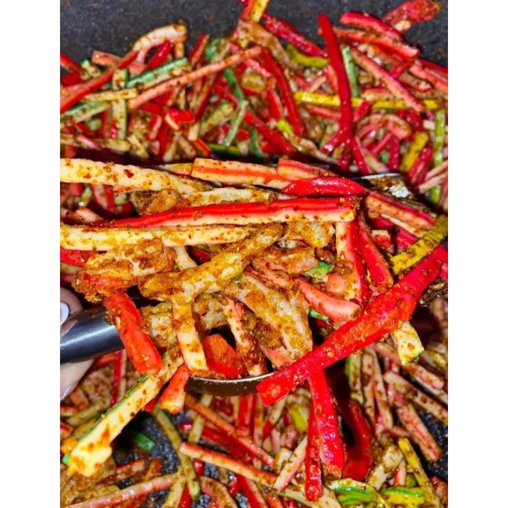 

Seblak kering keeupuk beton pedas aroma daun jeruk 500 gram