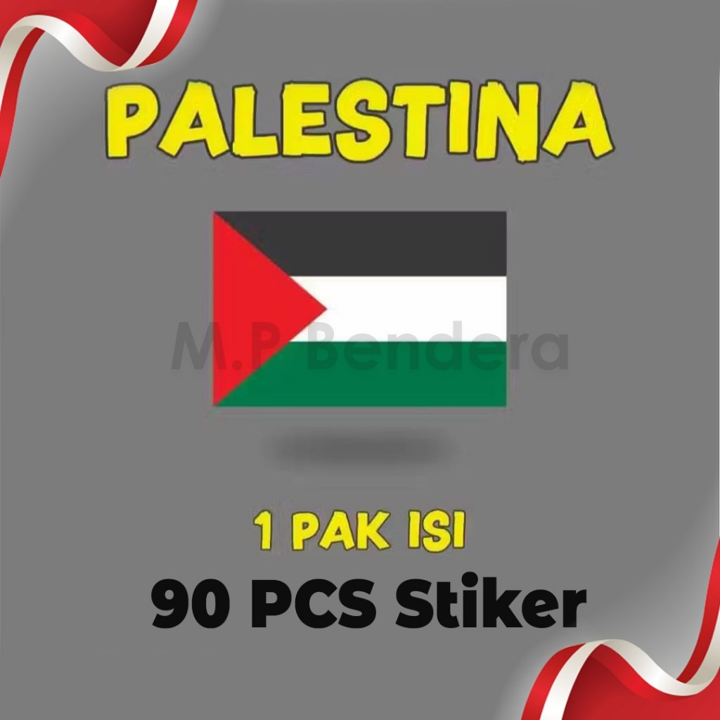 

90 Pcs Stiker Pipi Palestina Dengan 5 Variasi Model Yang Berbeda