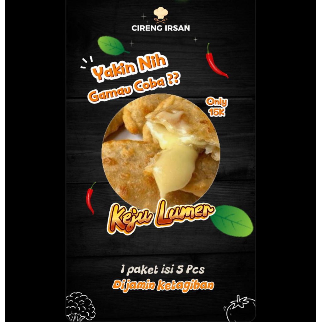 

Cireng isi keju lumer