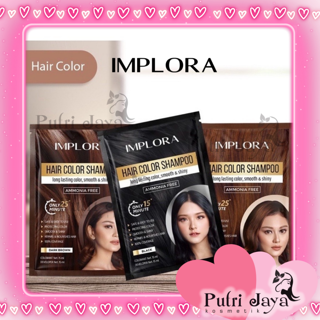 IMPLORA Hair Color Shampoo | Semir Shampoo Rambut