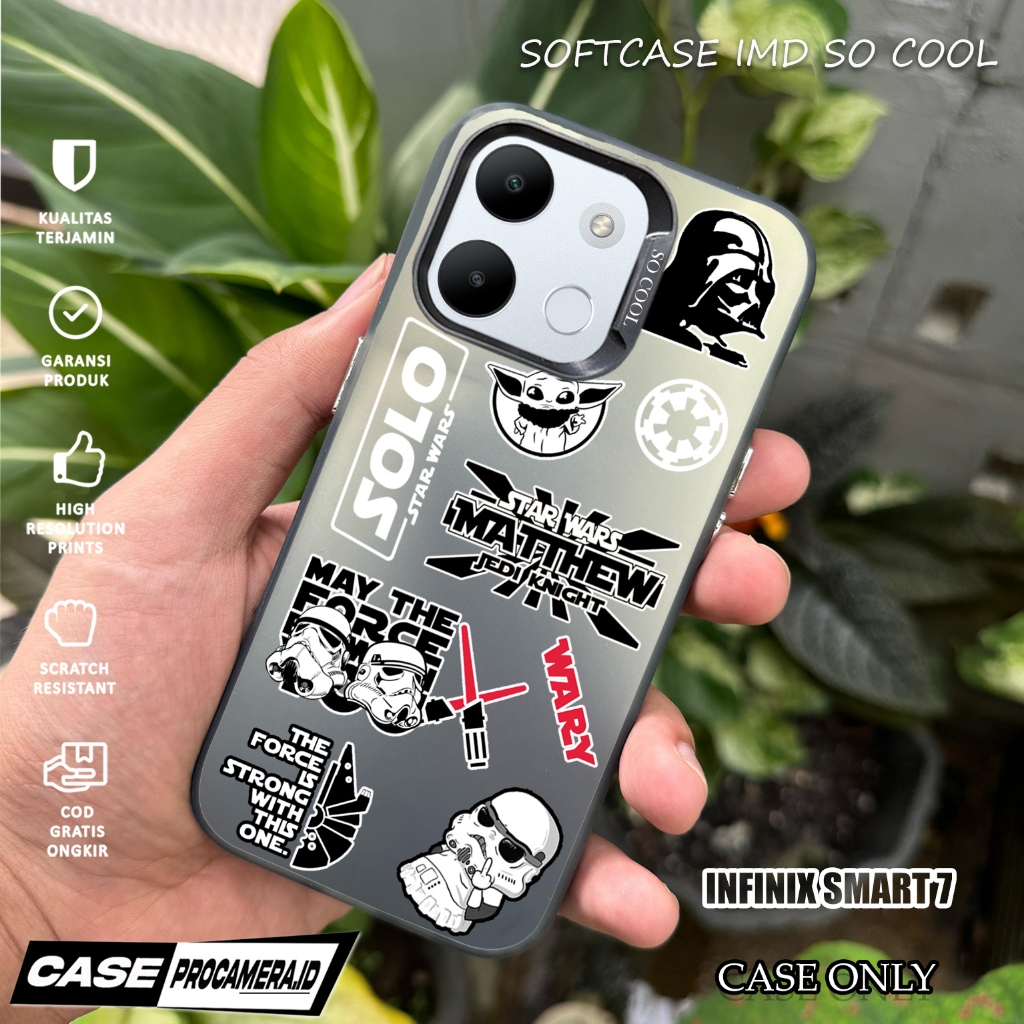 Case IMD For INFINIX SMART 7 - casing For Case IMD - ( Strwrs )Case Custom - Case IMD - Softcase - K